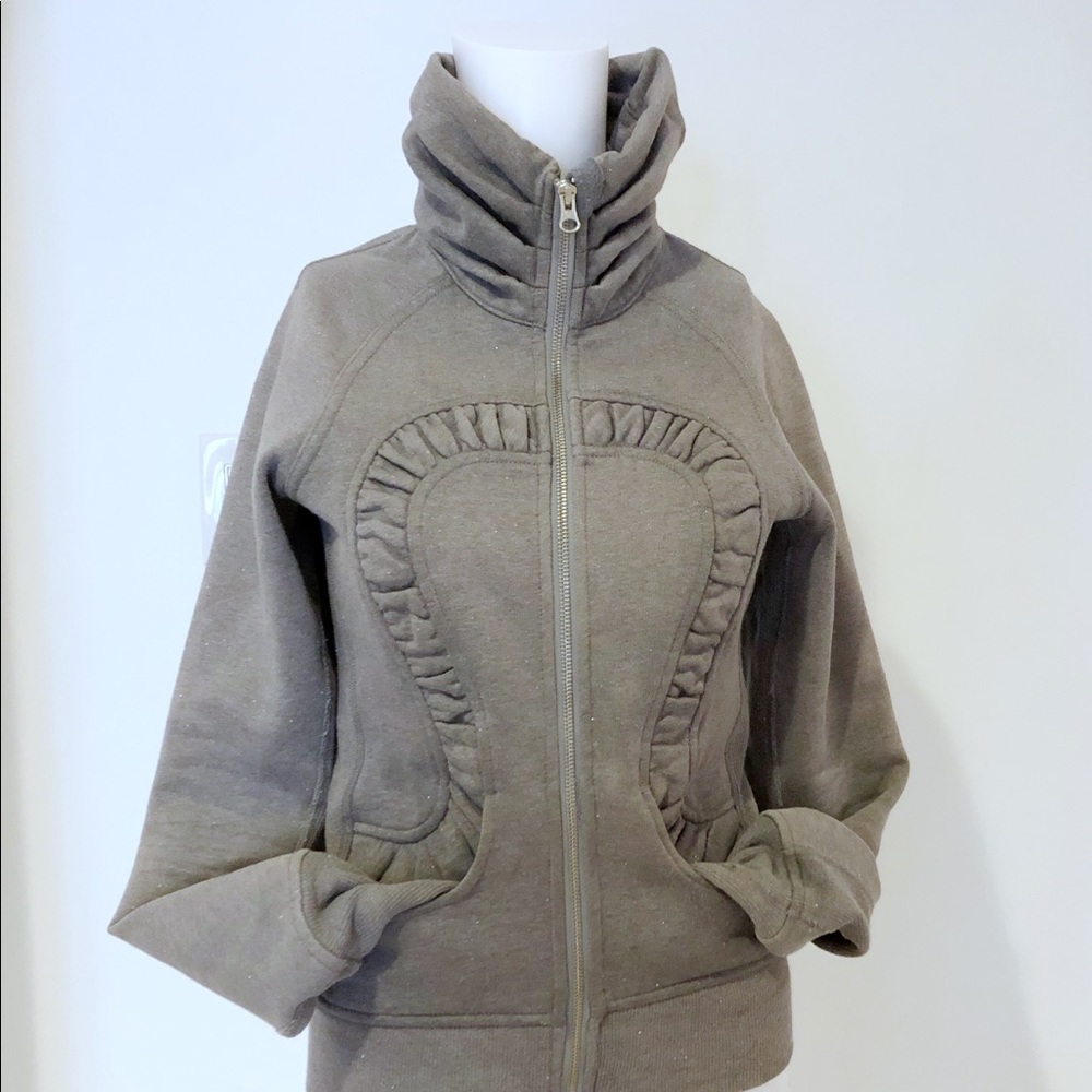 Lululemon cuddle up glitter grey size 2 sweatshirt
